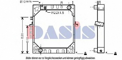 AKS DASIS 401600n -  Радиатор, охлаждение двигателя